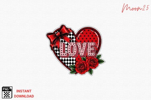 Download Love Heart Rose Bow PNG - Premium Resources